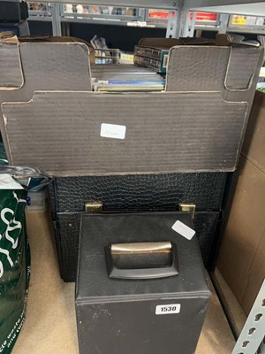 Lot 1530 - Box of 12" vinyls, box of 45" vinyls and a box...
