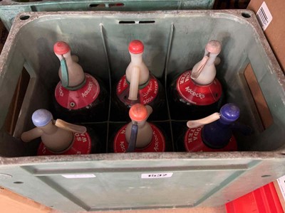 Lot 1532 - 2 crates of soda water bottles