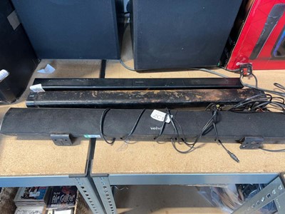 Lot 1772 - Veho Bluetooth soundbar plus a Logik and one...