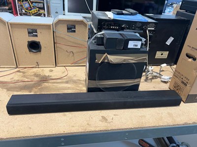 Lot 1786 - Hisense Subwoofer, 2 Hisense surround speakers...