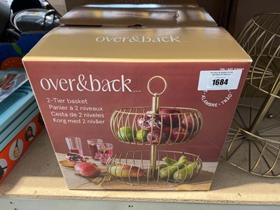 Lot 1684 - 3 boxed and 3 unboxed Over & Back 2 tier fruit...