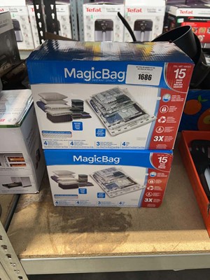 Lot 1686 - 2 boxes of Magic Bags Instant Space