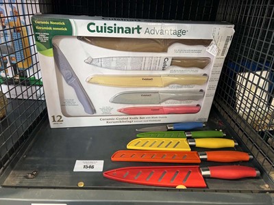 Lot 1546 - Boxed Cuisinart Advantage knife set and a...