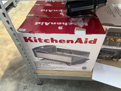 Lot 1690 - 3 KitchenAid full size dish drying racks, boxed