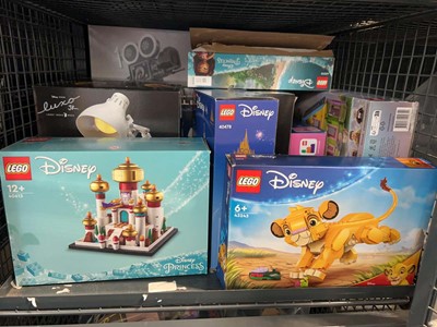 Lot 1554 - Cage full of Lego boxes and manuals, (no...