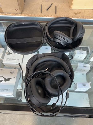 Lot 1796 - 2 unboxed pairs of Sony wireless headphones