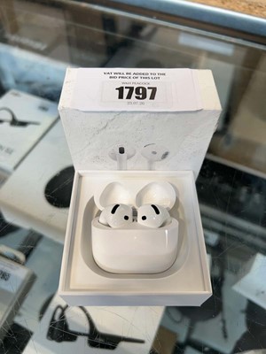 Lot 1797 - Pair of boxed Apple Airpods 4