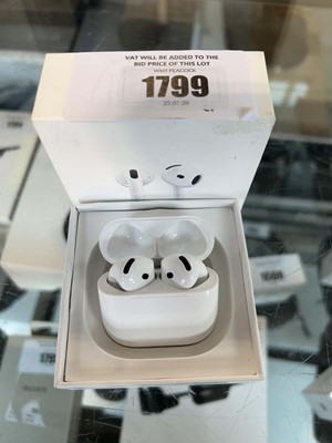 Lot 1799 - Pair of boxed Apple Airpods 4