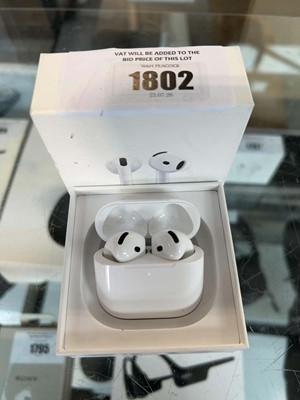 Lot 1802 - Pair of boxed Apple Airpods 4