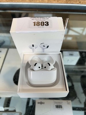 Lot 1803 - Pair of boxed Apple Airpods 4