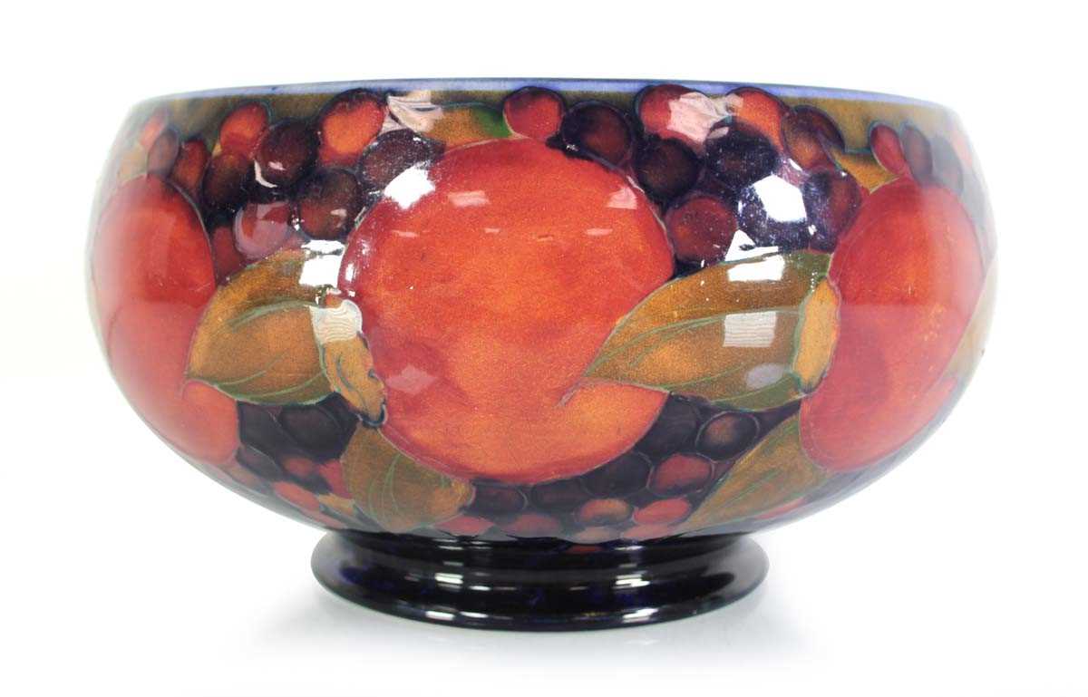 Lot 283 - A Moorcroft bowl of circular squat form on a...