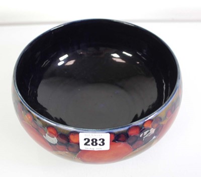 Lot 283 - A Moorcroft bowl of circular squat form on a...