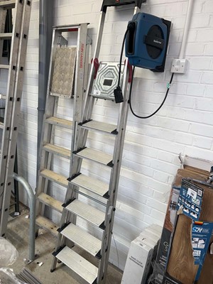 Lot 2197 - Titan aluminium 6-tread step ladder together...