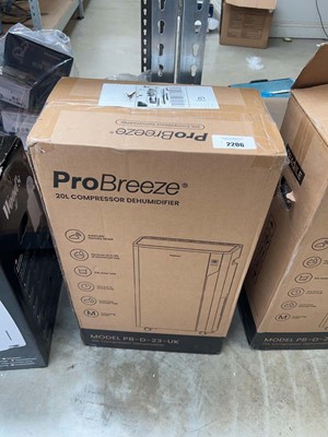 Lot 2206 - Boxed pro breeze 20L electric dehumidifier