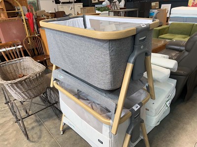 Lot 1434 - Tutti Bambini grey fabric crib
