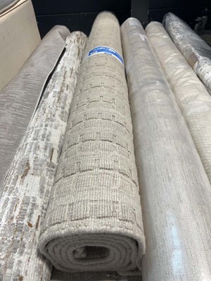 Lot 1476 - Jayden plain rug in natural tone, 200 x 2090cm.