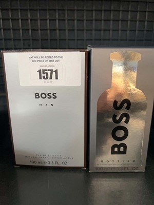 Lot 1571 - 2 100ml Hugo Boss aftershaves