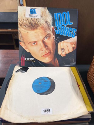 Lot 1455 - Small quantity of records including Billy Idol,...