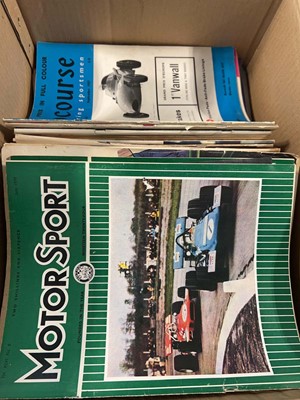 Lot 1456 - 2 boxes of ephemera including Motorsports...