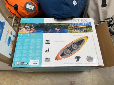 Lot 2258 - Boxed Intex Sierra K2 inflatable kayak