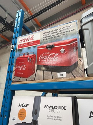 Lot 2271 - Boxed Coca Cola stainless steel 2-piece cool...