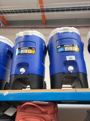 Lot 2277 - 2 Igloo 18.9 Litre 5 gallon mobile water...