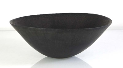 Lot John Ward (1938-2023), a black glazed...