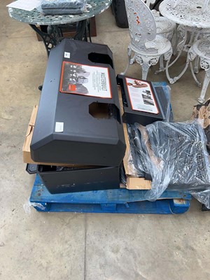 Lot 2348 - Dismantled master built charcoal BBQ and smoker