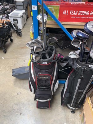 Lot 2302 - OGIO red/white/black branded golf bag...