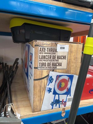 Lot 2310 - Boxed Eastpoint axe throwing game together...
