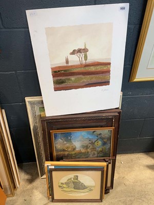 Lot 1499 - Group of prints and original paintings to...