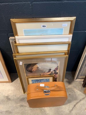Lot 1829 - Group of various framed pictures and prints,...