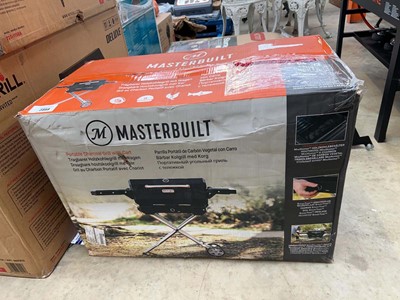 Lot 2359 - Boxed Master Built portable charcoal grill and...