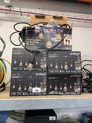 Lot 2383 - 4 boxes of Artika Eclipse solar garden string...