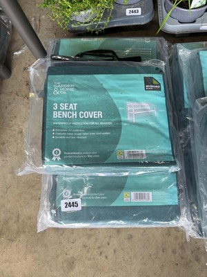 Lot 2445 - 5 The Garden & Home Company 3 seater bench covers