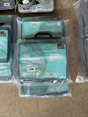 Lot 2446 - 5 The Garden & Home Company 3 seater bench covers