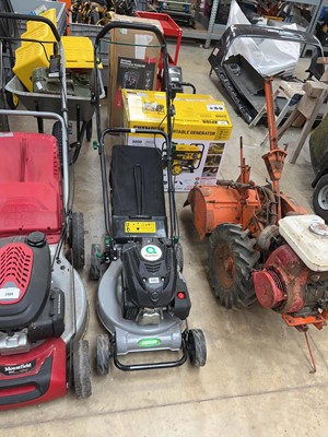 Lot 2482 - Hand propelled petrol lawnmower with rear...