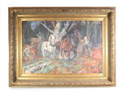 Lot 219 - Simon Mouncey (20th century), Working shires,...