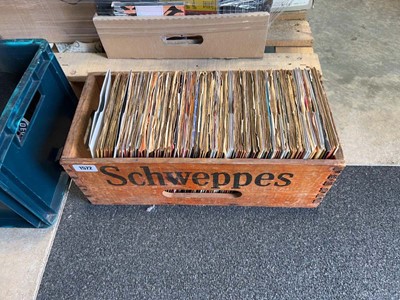 Lot 1572 - Vintage Schweppes wooden crate containing...