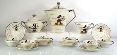 Lot 163 - Disneyana: A 1930's French six sitting tea...