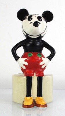 Lot 164 - Disneyana: A Crown Devon toothbrush holder...