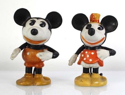 Lot 166 - Disneyana: A pair of Japanese bisque figures...