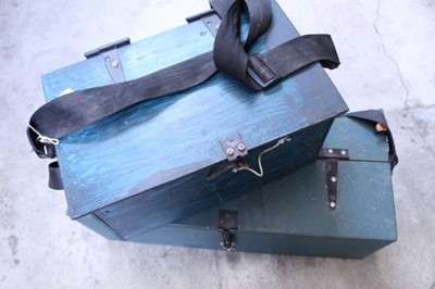 Lot 1303 - Two wooden ferret boxes