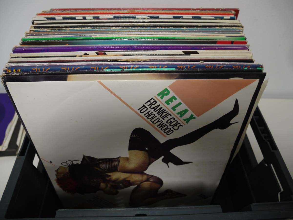 Lot 1040 - Box of 12" singles and vinyl albums incl....