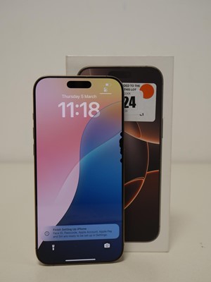 Lot 1035 - Apple iPhone 16 Pro Max, Desert Titanium,...