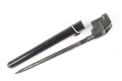Lot 1035 - Enfield No.4 spike bayonet with scabbard