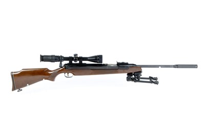 Lot 105 - .22 Diana Mod.52 sidelever air rifle, fitted 3-...