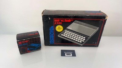 Lot 1005 - Sinclair ZX81 in box together with Sinclair ZX...