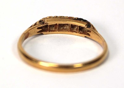 Lot 505 - An 18ct yellow gold and platinum highlighted...