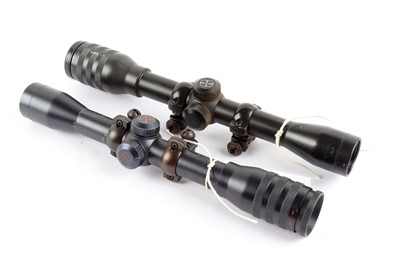 Lot 1229 - Two Kassnar rifle scopes: 2.5x wide angle & 4x...
